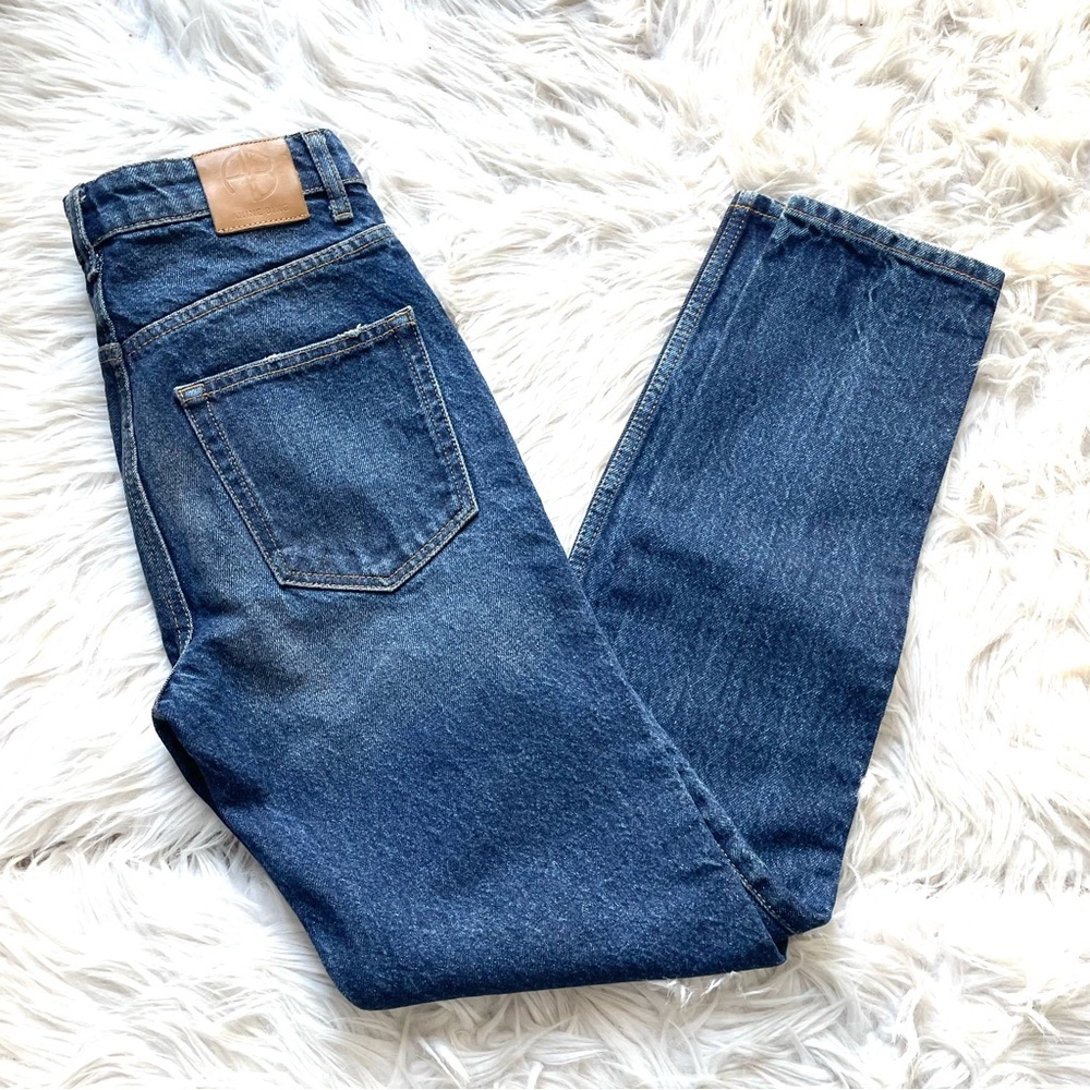 Anine Bing High Rise Blue Jeans
